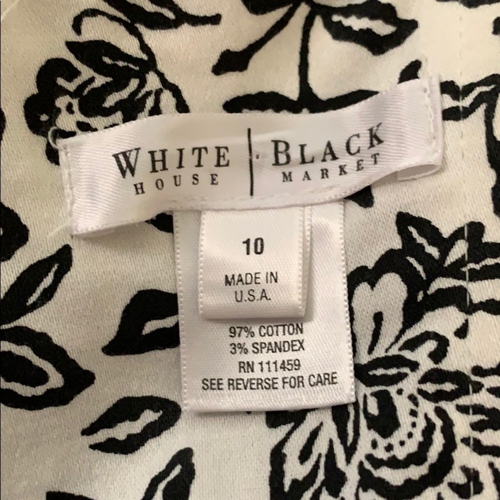 White House Black Market Strapless Mid Length Dress Semi Formal party black 10 - Picture 7 of 9